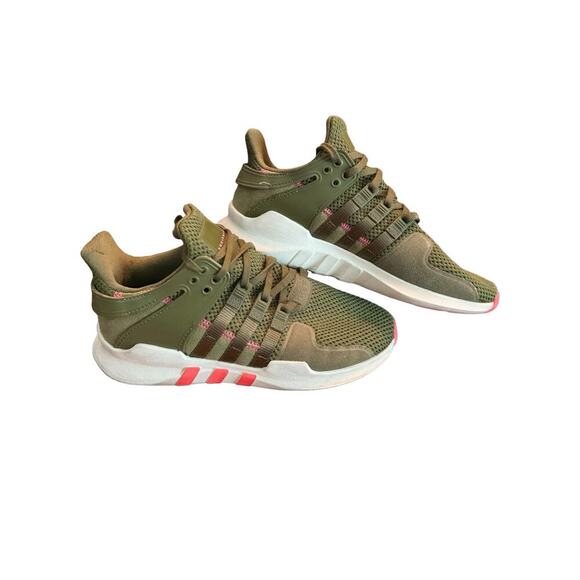 Adidas x Equipment EQT Shoes - Adidas EQT Support ADV AC7998 Olive Green Pink Sneakers Size 6.5 Women’s Shoes